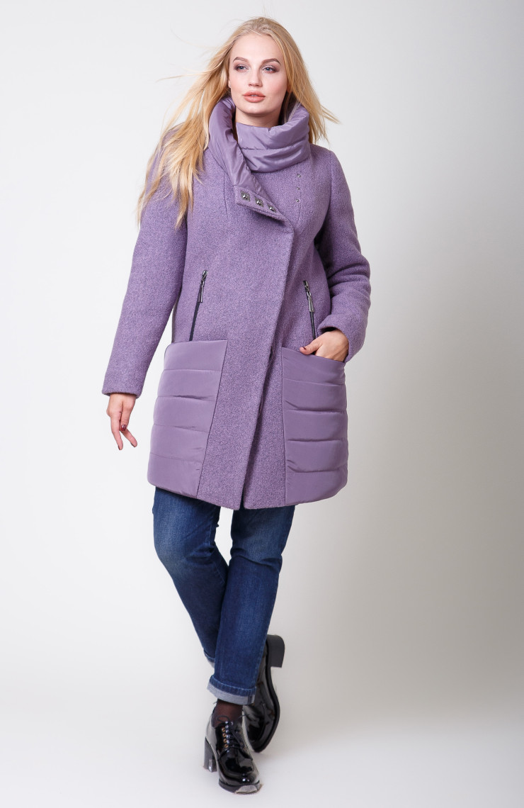 Пальто 2-545Ш Сирень