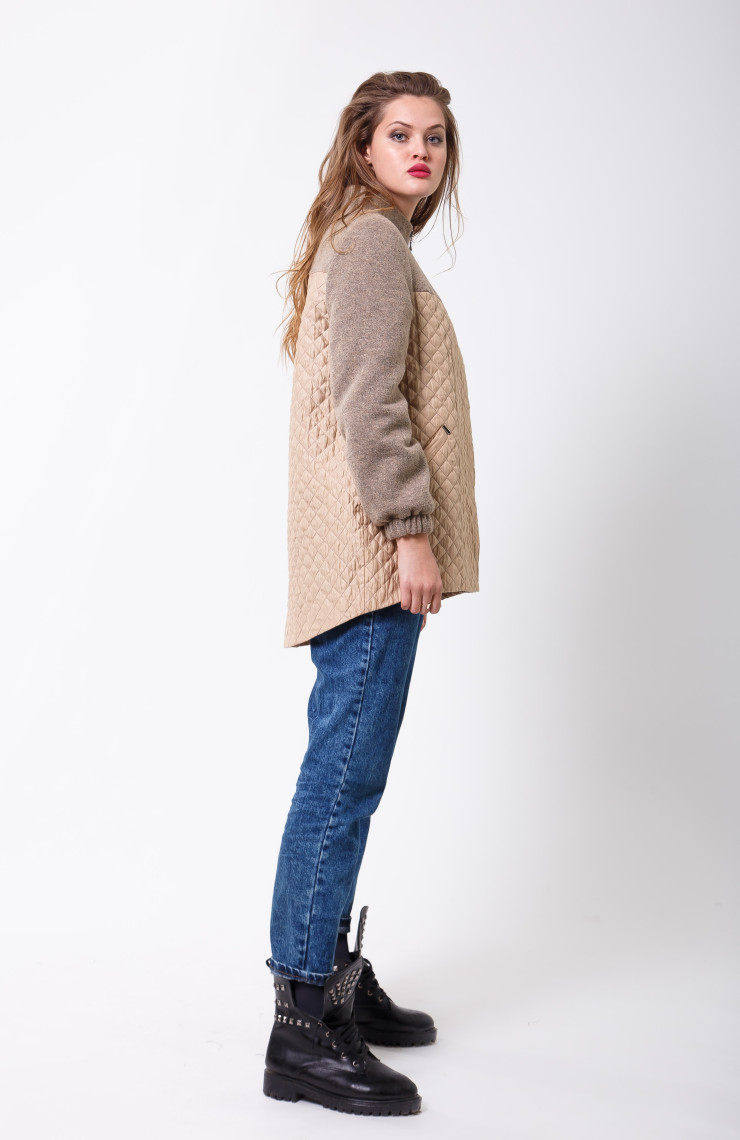 Пальто S-2095 Бежевый