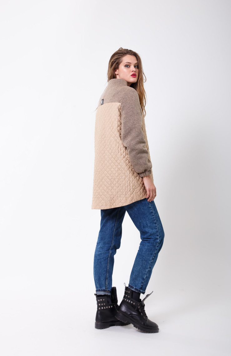 Пальто S-2095 Бежевый