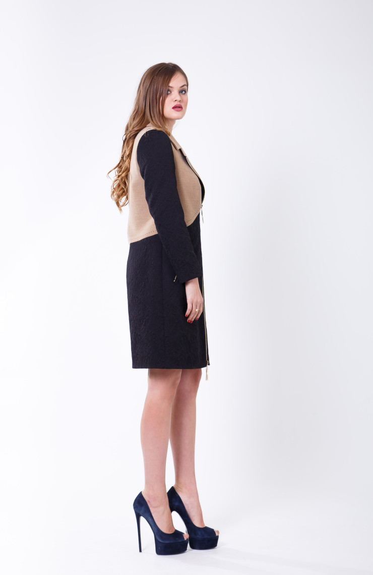 Пальто S-2107 Черный