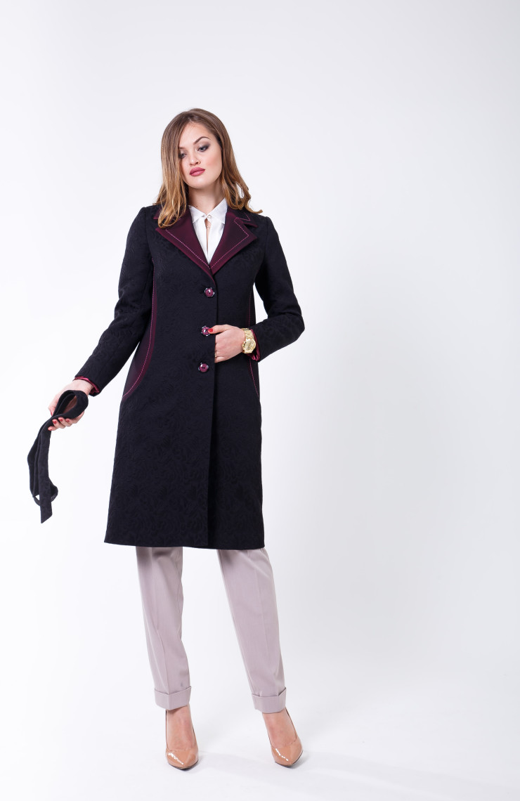 Пальто S-2105 Черный