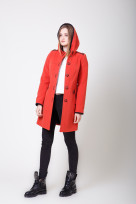 Пальто 2-323 Червоное зол.+ океан