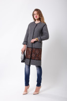 Пальто S-2408/1 Серый