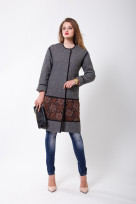 Пальто S-2408/1 Серый