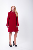 Пальто 2-313/9 Вишневый