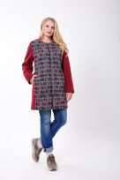 Пальто S-2118 Вишневый