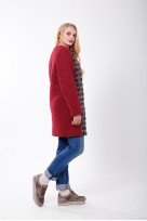 Пальто S-2118 Вишневый