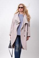 Пальто 2-579L Светло-серый