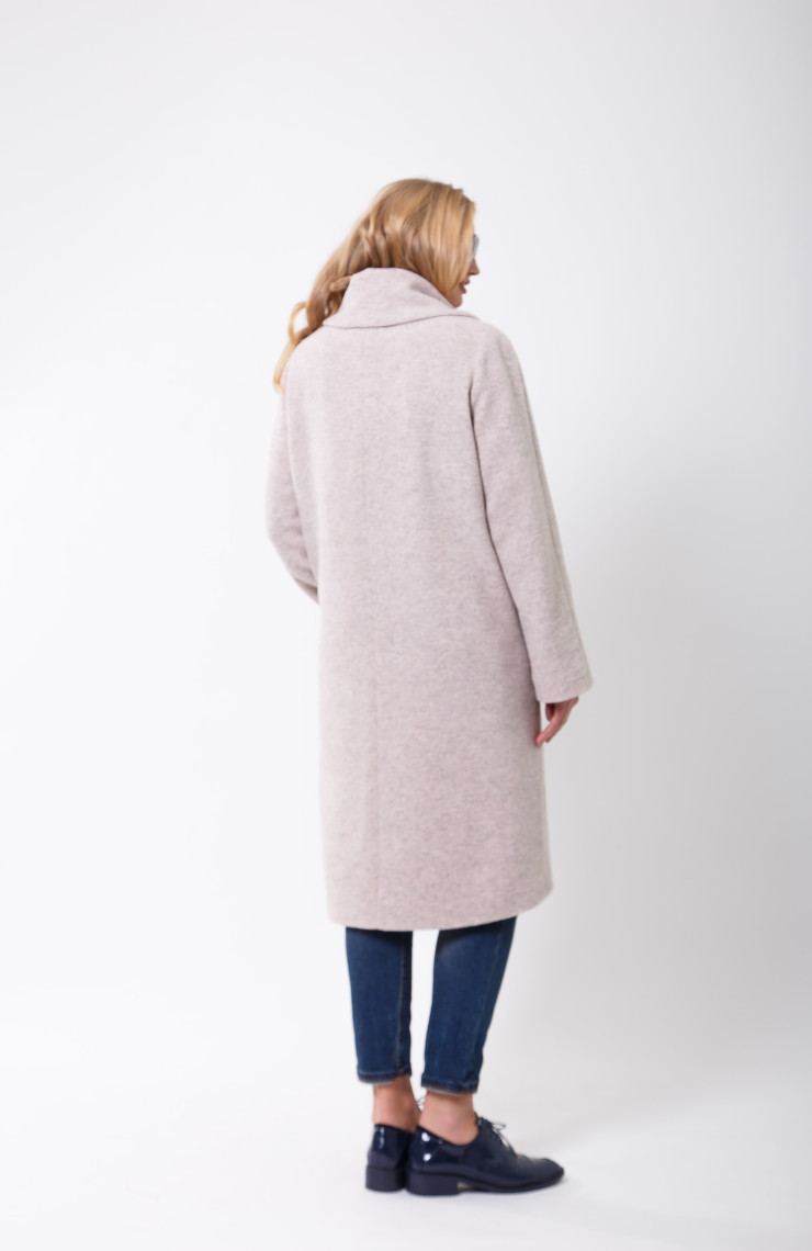 Пальто 2-579L Светло-серый