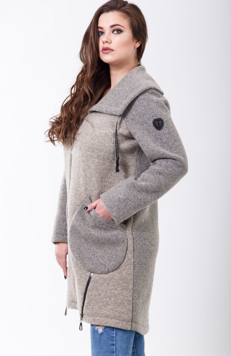 Пальто 2-493L Фисташковый