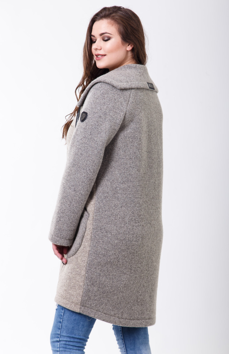 Пальто 2-493L Фисташковый