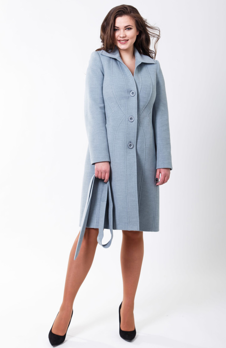 Пальто 2-505/9 Морская лазурь