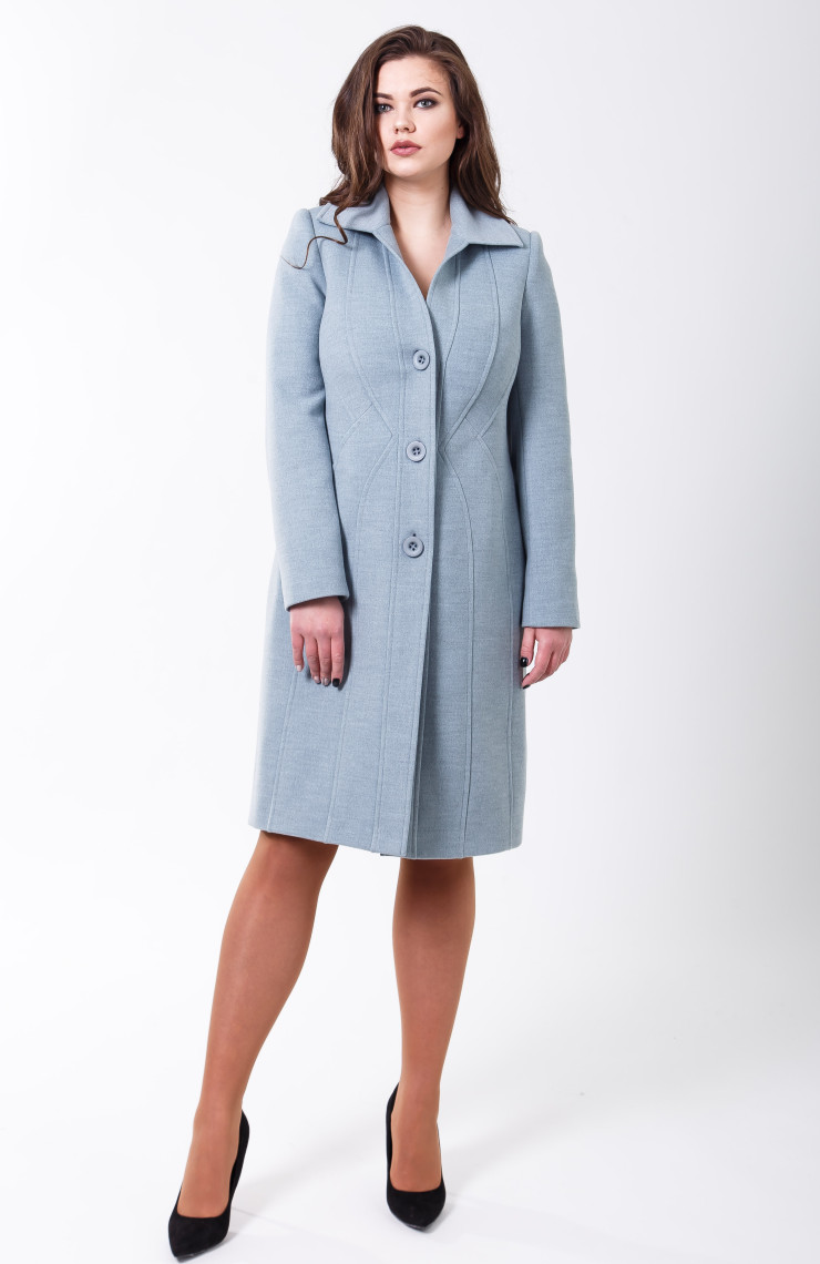 Пальто 2-505/9 Морская лазурь