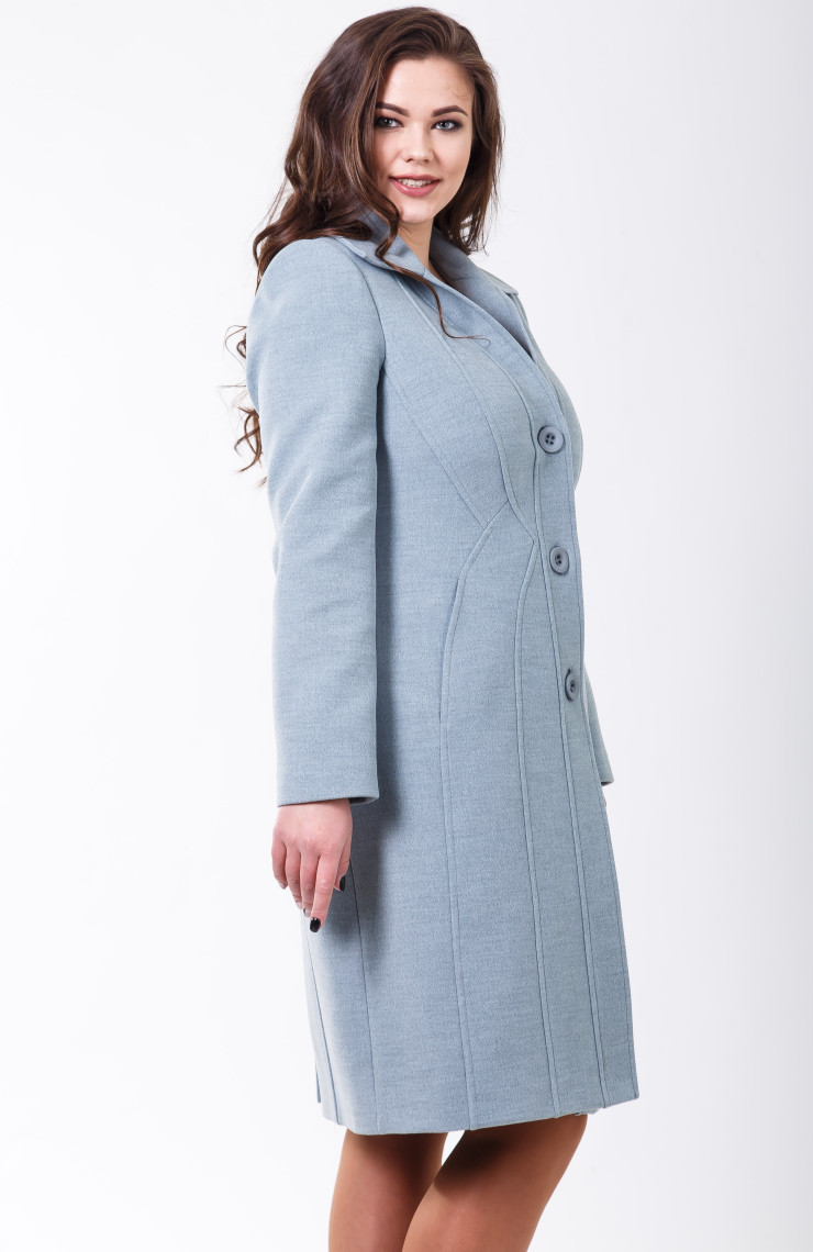 Пальто 2-505/9 Морская лазурь