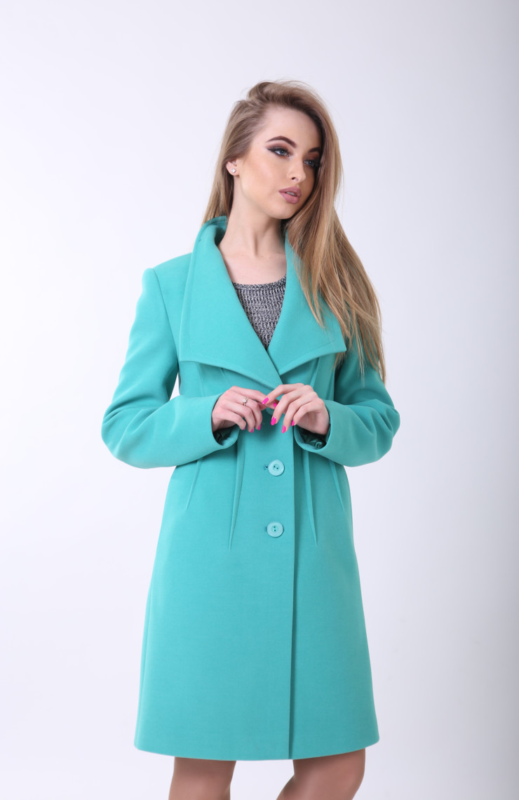 Пальто 2-506/9 Лазурный