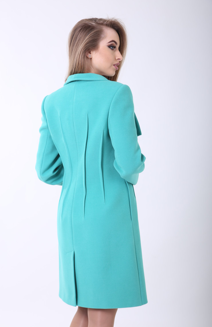 Пальто 2-506/9 Лазурный