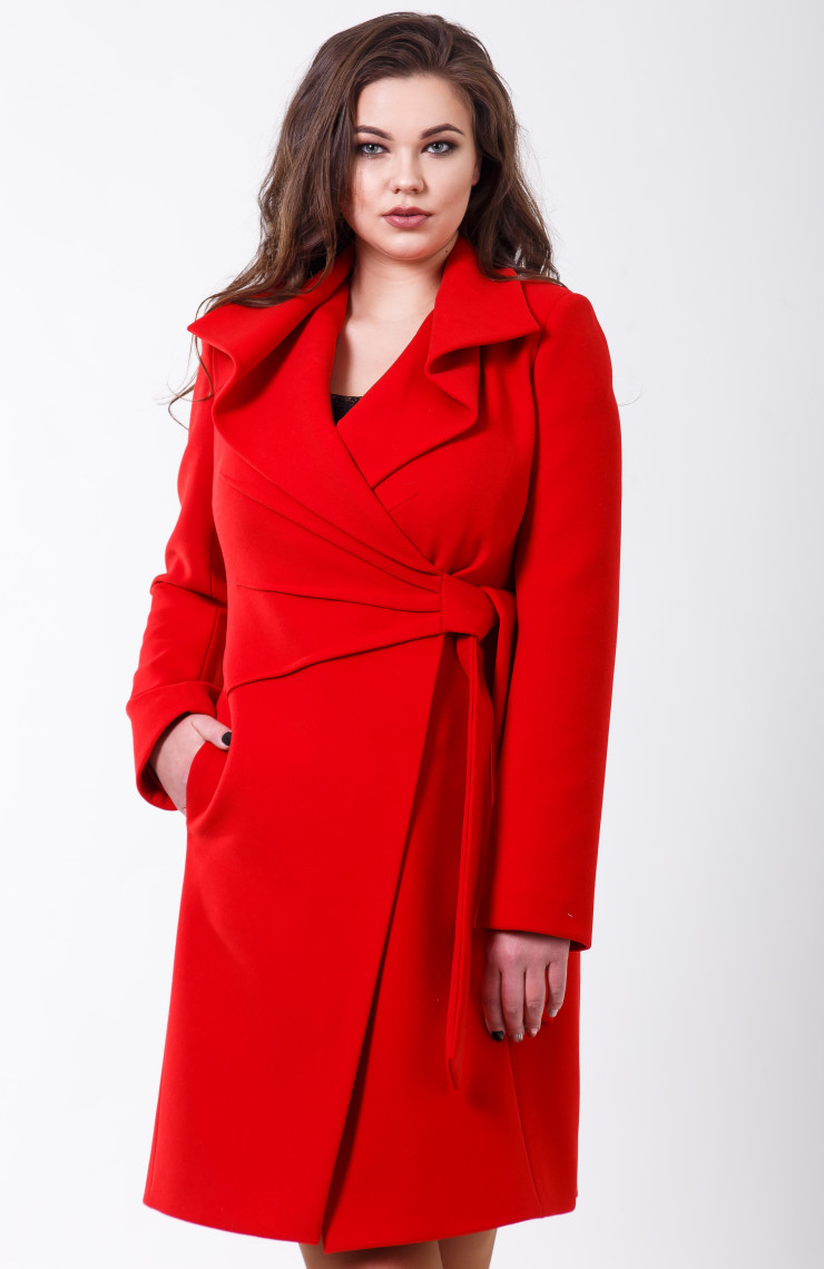 Пальто 2-578/9 Красный