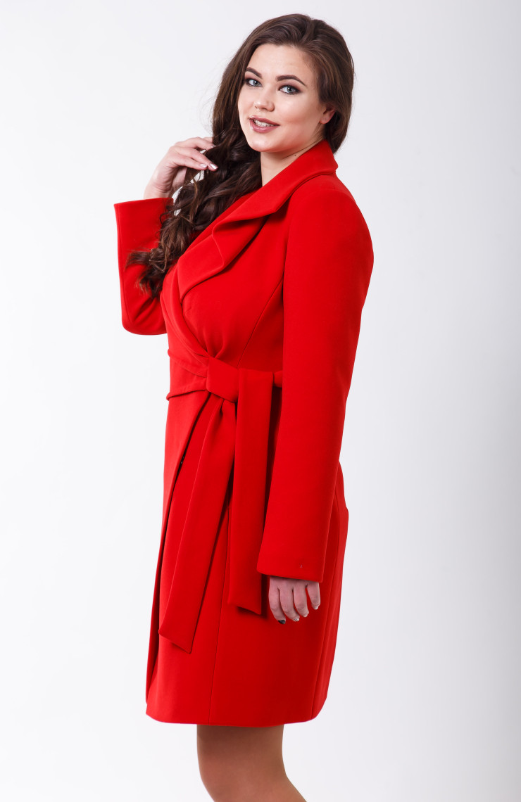 Пальто 2-578/9 Красный