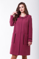 Пальто 2-534/9 Малиновый мусс
