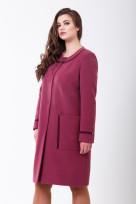 Пальто 2-534/9 Малиновый мусс