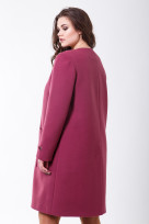 Пальто 2-534/9 Малиновый мусс