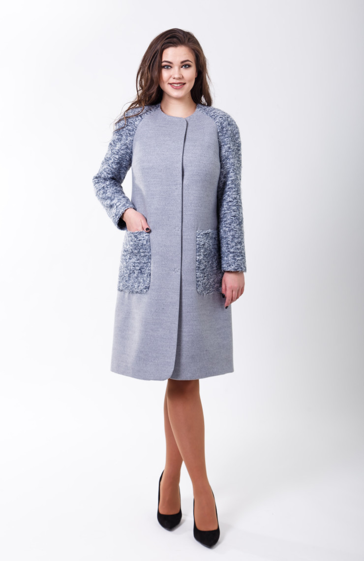 Пальто 2-598 Светло-серый4