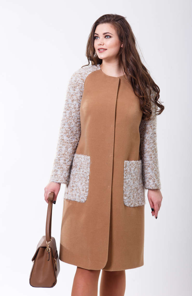 Пальто 2-598 Кэмэл