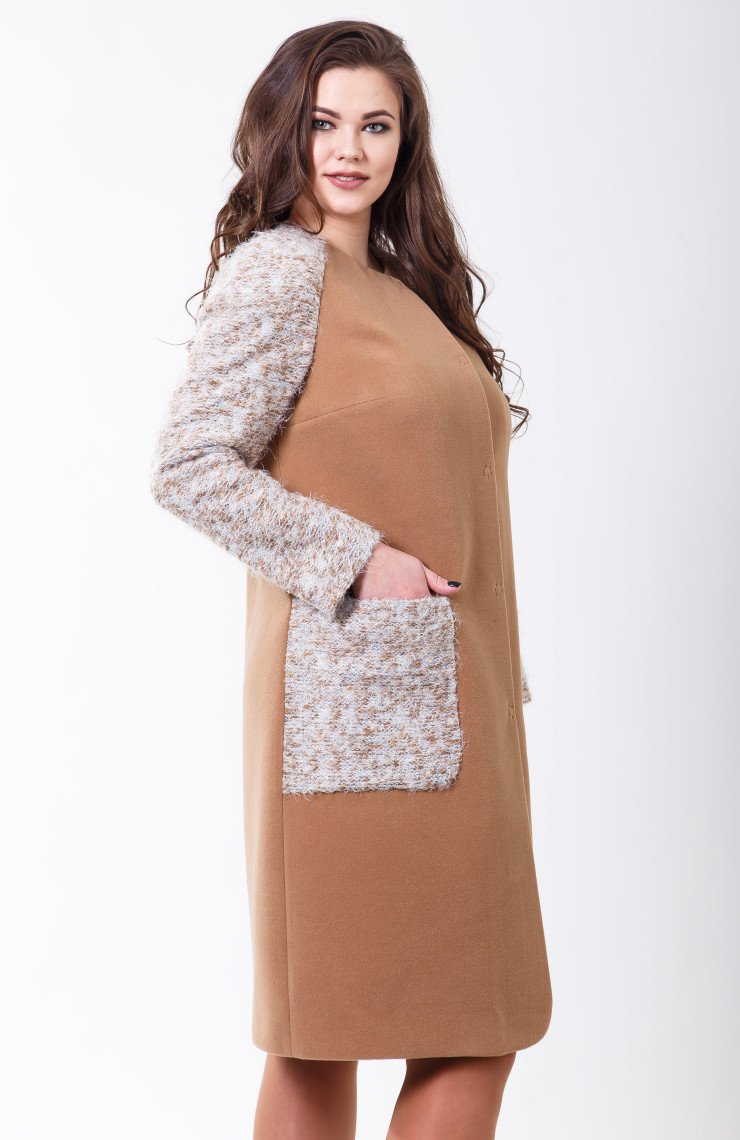 Пальто 2-598 Кэмэл