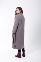 Пальто 2-456 Серо-розовый