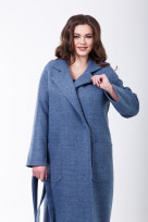 Пальто 2-456 Серо-голубой