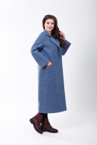 Пальто 2-456 Серо-голубой