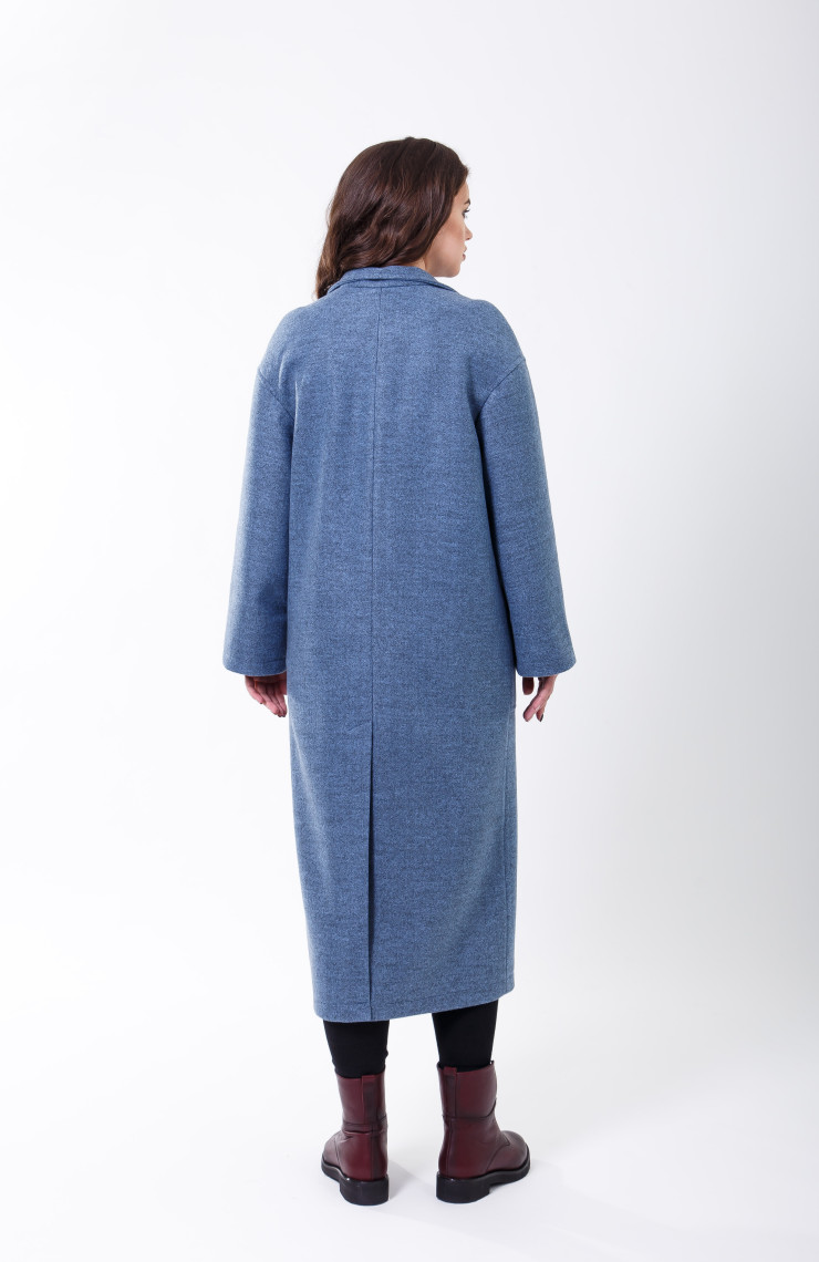 Пальто 2-456 Серо-голубой