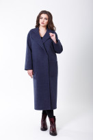 Пальто 2-456 Темно-синий
