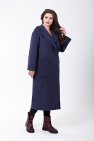 Пальто 2-456 Темно-синий