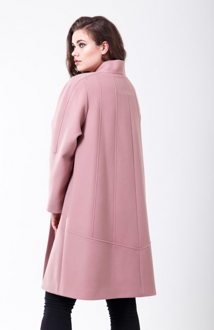 Пальто 2-508/9 Дымчато розовый