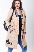 Бомбер 4-078 Бежевый