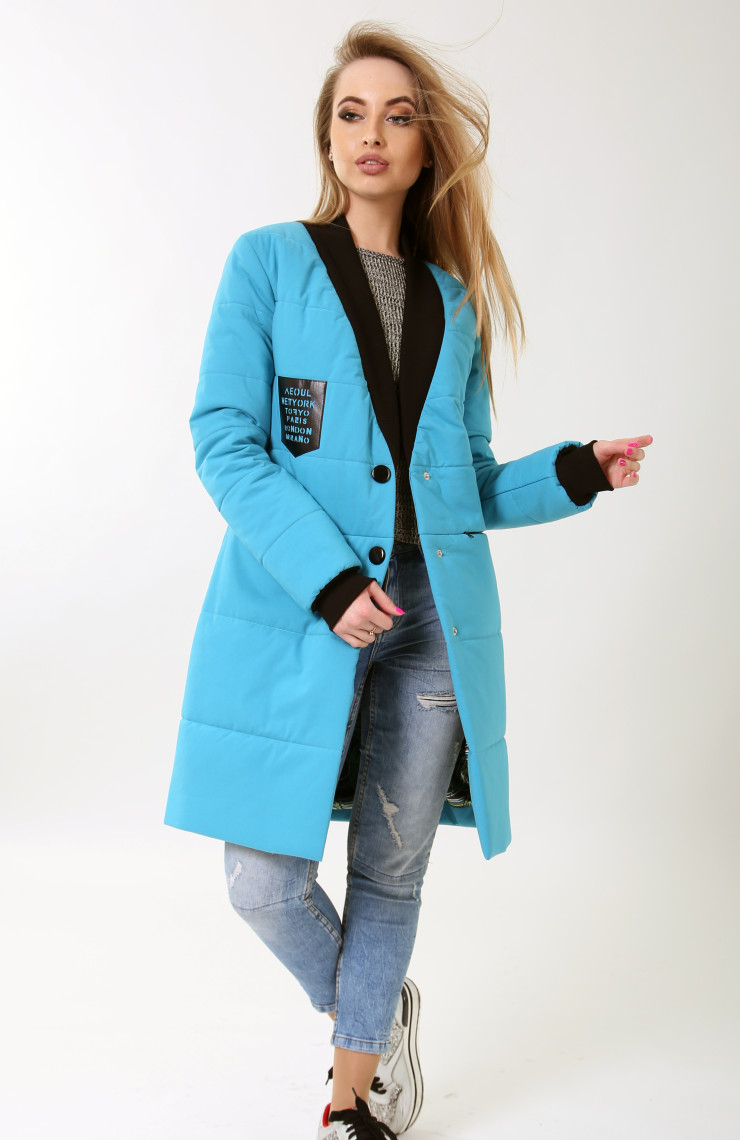 Бомбер 4-060 Бирюзовый