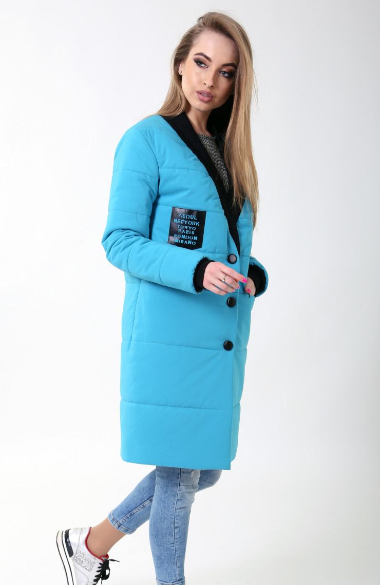 Бомбер 4-060 Бирюзовый