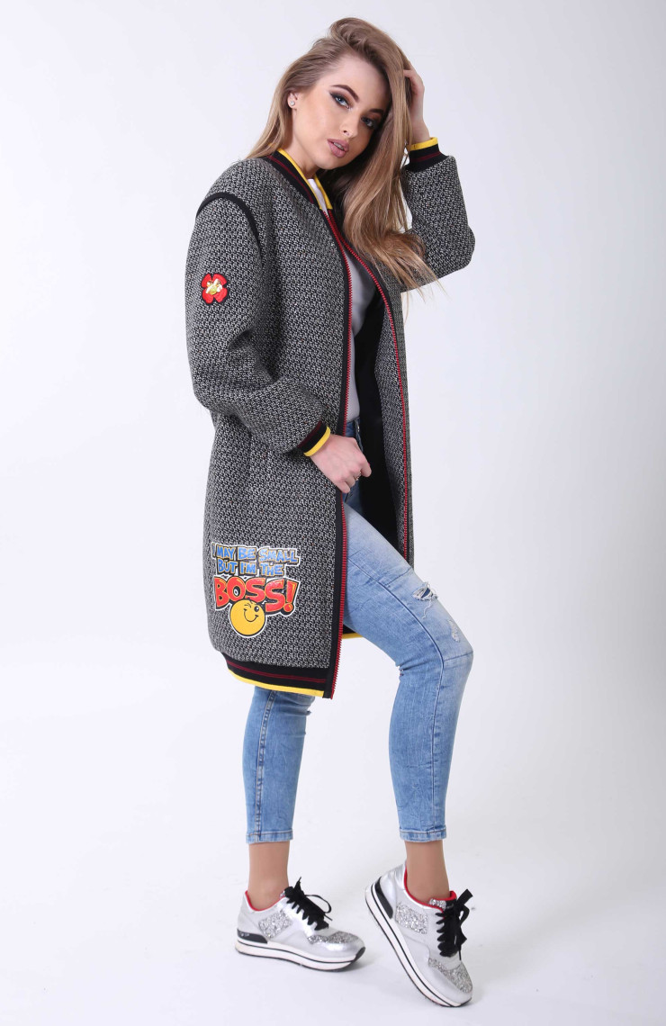 Бомбер 2-512S Серый