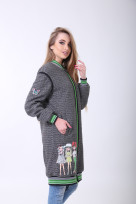 Бомбер 2-512G Серый меланж