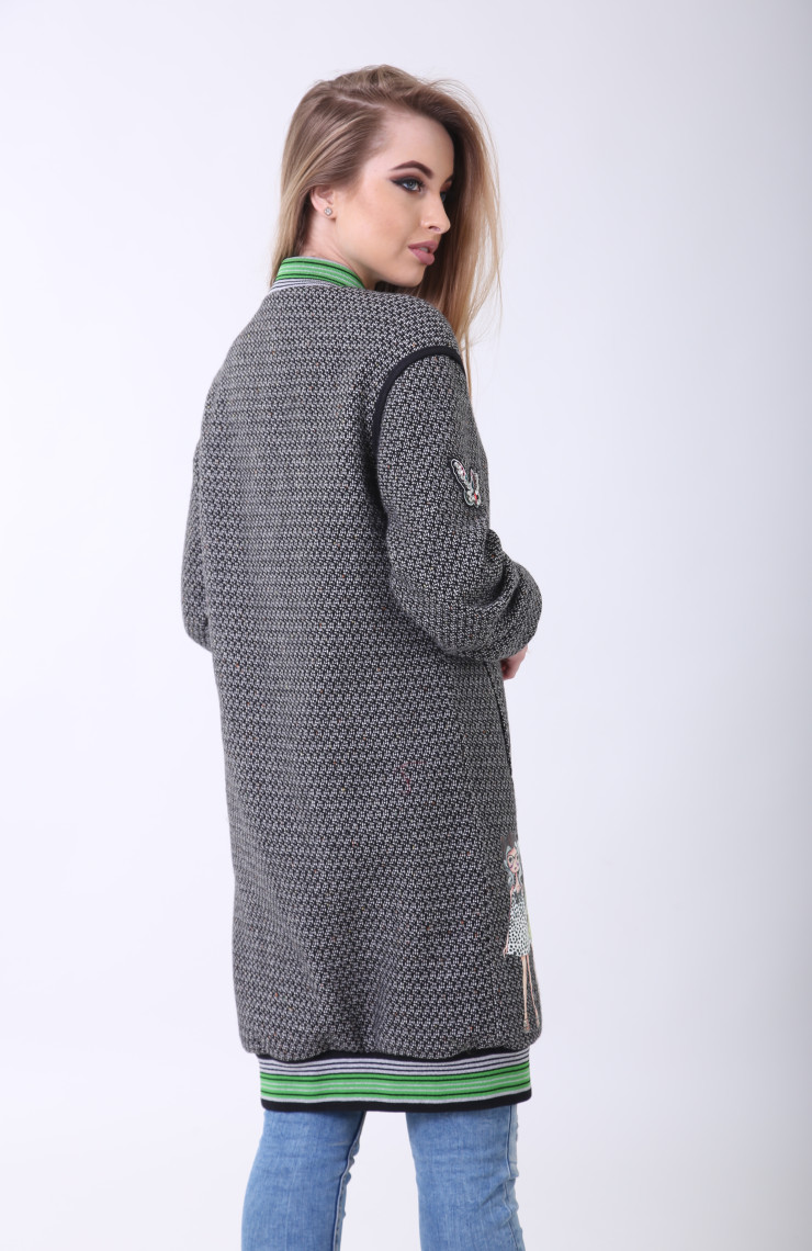 Бомбер 2-512G Серый меланж