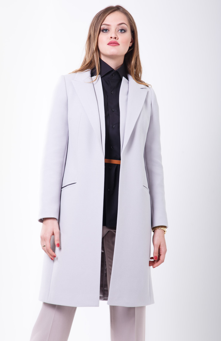 Пальто 2-500/91 Жемчужный