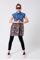 Рубашка S-3002 Леопард