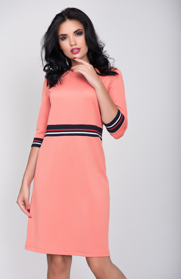 Платье S-9014 Золотисто-розовый