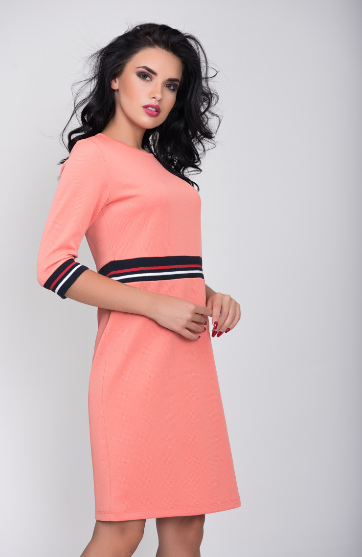 Платье S-9014 Золотисто-розовый