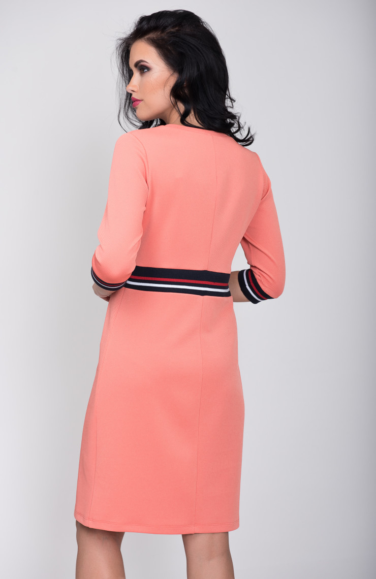 Платье S-9014 Золотисто-розовый