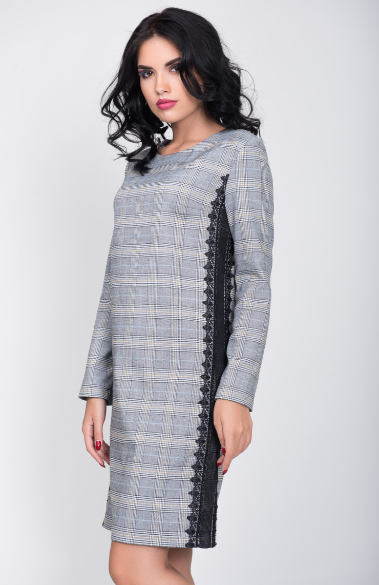 Платье S-9016 Серо-голубой