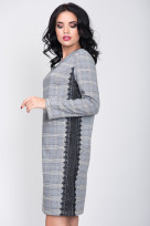 Платье S-9016 Серо-голубой