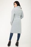 Пальто S-119 Серо-голубой