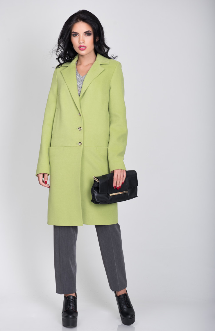 Пальто S-2032 Зеленое яблоко